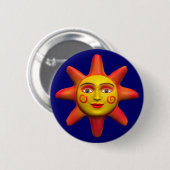 Badge Rond 5 Cm Sun font face (Devant & derrière)