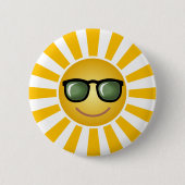 Badge Rond 5 Cm Sun heureux (Devant)