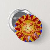 Badge Rond 5 Cm Sun lumineux (Devant & derrière)