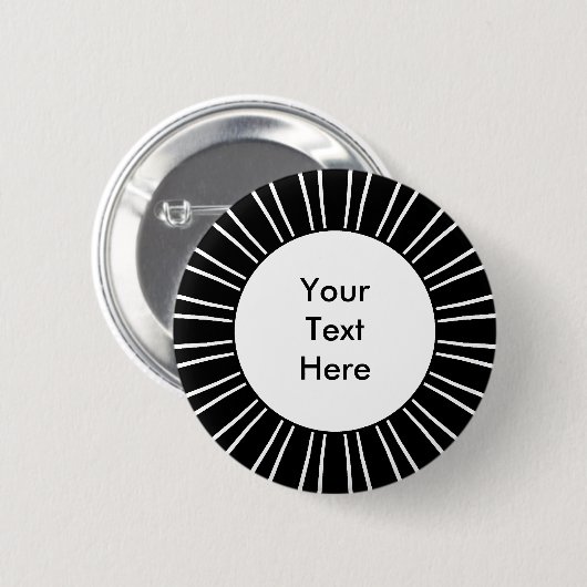 Badge Rond 5 Cm Sunburst 03 (Devant & derrière)