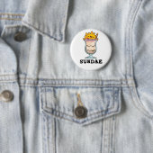 Badge Rond 5 Cm Sundae Funny Sunday Glace Cream Pun (En situation)