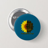 Badge Rond 5 Cm Sunflower Hope  (Devant & derrière)