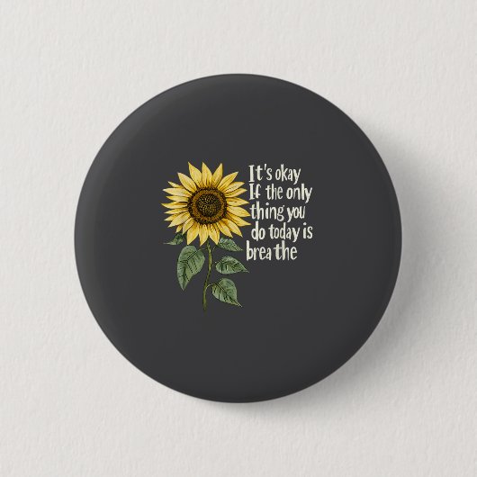 Badge Rond 5 Cm Sunflower Suicide Awareness  (Devant)