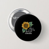 Badge Rond 5 Cm Sunflower Suicide Awareness (Devant & derrière)