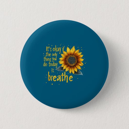 Badge Rond 5 Cm Sunflower Suicide Awareness (Devant)