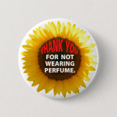 Badge Rond 5 Cm SunflowerNoPerfume (Devant)