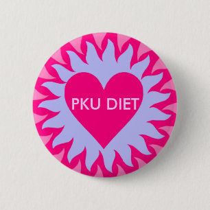 BADGE ROND 5 CM SUNQUEEN.2, RÉGIME DE PKU