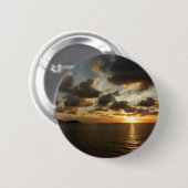 Badge Rond 5 Cm Sunrise aux îles Virgin (Devant & derrière)