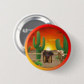 Badge Rond 5 Cm Sunrise occidentale (Devant & derrière)
