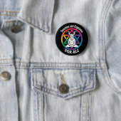 Badge Rond 5 Cm Sunshine Et Bonheur Pour Tous Satan LGBTQ Pride (En situation)