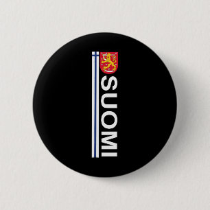 Badge Rond 5 Cm Suomi Soccer And Sport Print - Fierté nationale fi