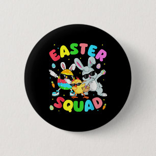 Badge Rond 5 Cm Super Amusant lapin oeuf poussin de Pâques Jour Ho