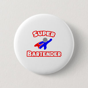 Badge Rond 5 Cm Super Bartender