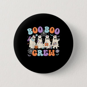 Badge Rond 5 Cm Super Boo Boo Crew Nurse Funny Ghost Women Hallow