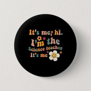 Badge Rond 5 Cm Super C’est moi Bonjour Je suis professeur de scie