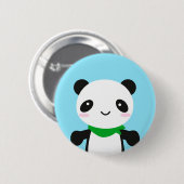 Badge Rond 5 Cm Super Cute Kawaii Panda (Devant & derrière)