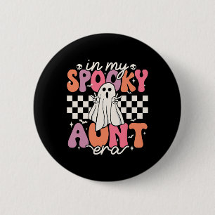 Badge Rond 5 Cm Super Dans Ma Tante Éffrayante Era Retro Tante Hal