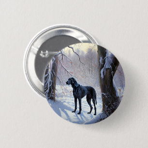 Badge Rond 5 Cm Super Danse Laisser Neige Noël