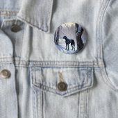 Badge Rond 5 Cm Super Danse Laisser Neige Noël (En situation)