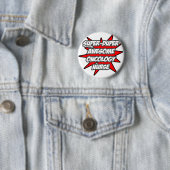 Badge Rond 5 Cm Super Duper Infirmière en oncologie (En situation)