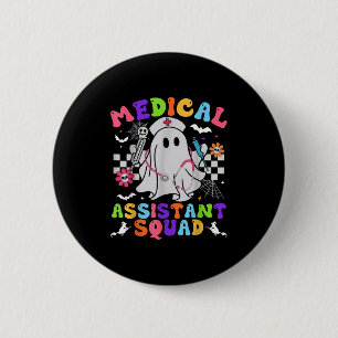 Badge Rond 5 Cm Super Éffrayant Médicale Istad Cute Halloween