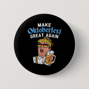 Badge Rond 5 Cm Super Encore Drôle Trump Boire Bière Mug Cadeau
