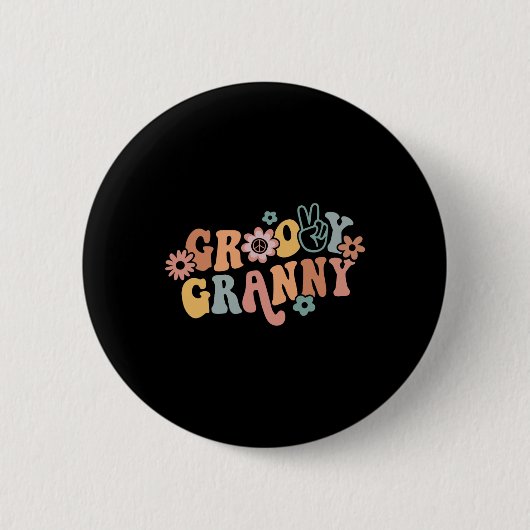 Badge Rond 5 Cm Super Granny One Thanksgiving Granny Thanksgiving  (Devant)