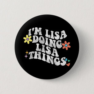 Badge Rond 5 Cm Super Im Lisa Faire Lisa Choses drôle Da de mère