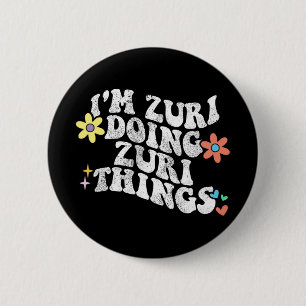 Badge Rond 5 Cm Super Im Zuri Faire des choses Zuri Da de la mère