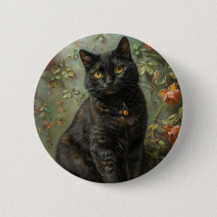 Badge Rond 5 Cm Super Kitty arrive en ville