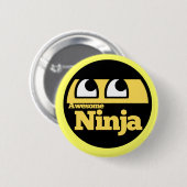 Badge Rond 5 Cm Super Ninja (Devant & derrière)