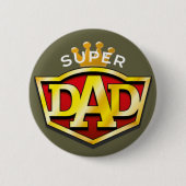 Badge Rond 5 Cm Super papa (Devant)