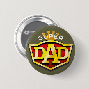 Badge Rond 5 Cm Super papa