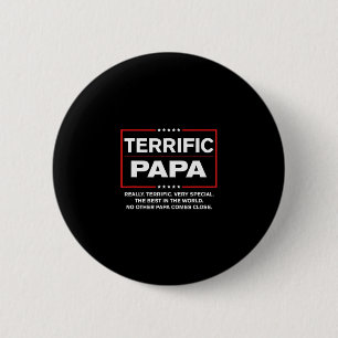 Badge Rond 5 Cm Super Papa - Drôle de Donald Trump Meilleur Papa