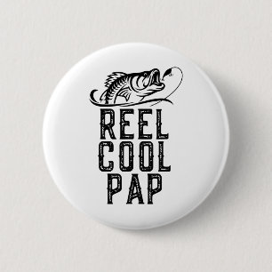 Badge Rond 5 Cm Super Papillon de pêche à la pêche drôle rétro