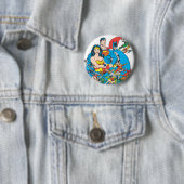 Badge Rond 5 Cm Super Powers™ Collection 1 (En situation)