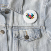 Badge Rond 5 Cm Super Powers™ Collection 16 (En situation)