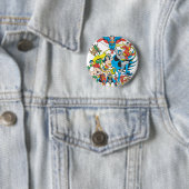 Badge Rond 5 Cm Super Powers™ Collection 4 (En situation)