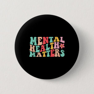 Badge Rond 5 Cm Super Santé mentale S Chemise Santé mentale