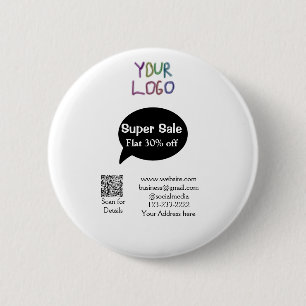 Badge Rond 5 Cm super-vente escompte d'entreprise numérisation cod