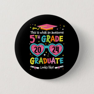 Badge Rond 5 Cm Superbe 5e année d'études supérieures ressemble à 