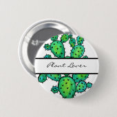 Badge Rond 5 Cm Superbe aquarelle prickly Cactus (Devant & derrière)