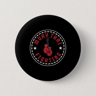 Badge Rond 5 Cm Superbe conception de combat de Muay Thai Kickboxe