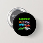 Badge Rond 5 Cm Supercar Cool Car Guy Srts Racing Fan Graphic Men  (Devant & derrière)