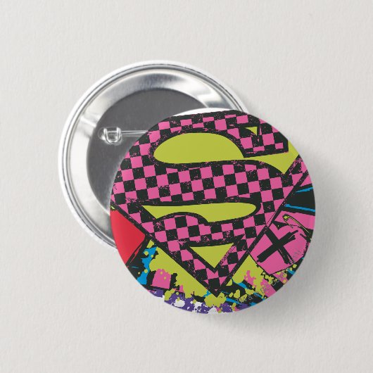 Badge Rond 5 Cm Superfille X (Devant & derrière)