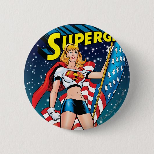 Badge Rond 5 Cm Supergirl (Devant)