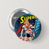 Badge Rond 5 Cm Supergirl (Devant & derrière)