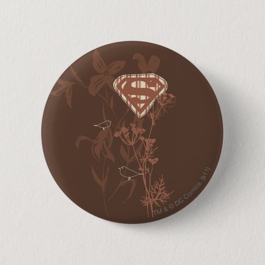 Badge Rond 5 Cm Supergirl Brown Bird (Devant)