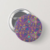 Badge Rond 5 Cm Supergirl Circle Purple Pattern (Devant & derrière)