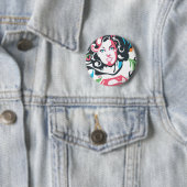 Badge Rond 5 Cm Supergirl Color Splash Swils 3 (En situation)